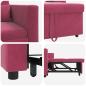 Preview: 3-in-1 Schlafsofa Weinrot Samt