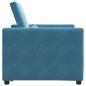 Preview: 3-in-1 Schlafsofa Blau Samt