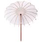 Preview: Sonnenschirm Creme x 250 cm Baumwolle und Massivholz