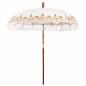 Preview: ARDEBO.de - Sonnenschirm Cremefarben 210-220 cm