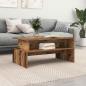 Preview: Couchtisch mit Regal Sonstiges mit Speicher Altholz 90 x 55 x 42,5 cm Holzwerkstoff