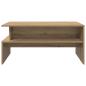 Preview: Couchtisch Eiche handwerklich 90 x 55 x 42,5 cm Holzwerkstoff