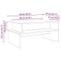 Preview: Couchtisch Eiche handwerklich 90 x 55 x 42,5 cm Holzwerkstoff