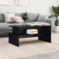 Preview: Couchtisch Schwarze Eiche 90 x 55 x 42,5 cm Holzwerkstoff