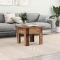 Preview: ARDEBO.de - Couchtisch Altes Holz 55 x 55 x 42 cm