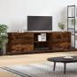 Preview: ARDEBO.de - TV-Schrank Räuchereiche 150x30x50 cm Holzwerkstoff