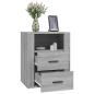 Preview: Nachttisch Grau Sonoma 50x36x60 cm Holzwerkstoff