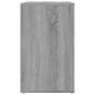 Preview: Nachttisch Grau Sonoma 50x36x60 cm Holzwerkstoff