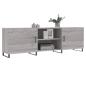 Preview: TV-Schrank Grau Sonoma 150x30x50 cm Holzwerkstoff