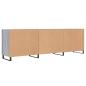 Preview: TV-Schrank Grau Sonoma 150x30x50 cm Holzwerkstoff