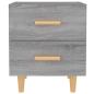 Preview: Nachttisch Grau Sonoma 40x35x47,5 cm