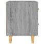 Preview: Nachttisch Grau Sonoma 40x35x47,5 cm