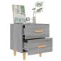 Preview: Nachttisch Grau Sonoma 40x35x47,5 cm