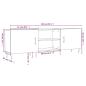 Preview: TV-Schrank Betongrau 150x30x50 cm Holzwerkstoff