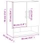 Preview: Wandschrank Sonoma-Eiche 60x31x70 cm Holzwerkstoff