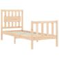 Preview: Massivholzbett ohne Matratze Kiefernholz