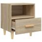 Preview: Nachttische 2 Stk. Sonoma-Eiche 40x35x47 cm