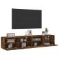 Preview: TV-Wandschränke 2 Stk. Räuchereiche 80x30x30 cm Holzwerkstoff