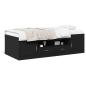 Preview: ARDEBO.de - Tagesbett mit Schubladen ohne Matratze Schwarz 90x200 cm