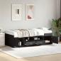 Preview: Tagesbett mit Schubladen ohne Matratze Schwarz 90x200 cm