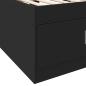 Preview: Tagesbett mit Schubladen ohne Matratze Schwarz 90x200 cm