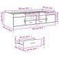 Preview: Tagesbett mit Schubladen ohne Matratze Schwarz 90x200 cm