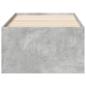 Preview: Tagesbett mit Schubladen ohne Matratze Betongrau 90x200 cm
