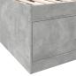 Preview: Tagesbett mit Schubladen ohne Matratze Betongrau 90x200 cm