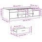 Preview: Tagesbett mit Schubladen ohne Matratze Betongrau 90x200 cm