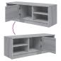Preview: TV-Schrank Grau Sonoma 102x35,5x36,5 cm Holzwerkstoff