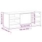 Preview: TV-Schrank Grau Sonoma 102x35,5x36,5 cm Holzwerkstoff