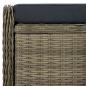 Preview: 9-tlg. Garten-Essgruppe mit Auflagen Poly Rattan Braun