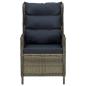Preview: 9-tlg. Garten-Essgruppe mit Auflagen Poly Rattan Braun