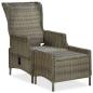 Preview: 9-tlg. Garten-Essgruppe mit Auflagen Poly Rattan Braun