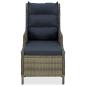 Preview: 9-tlg. Garten-Essgruppe mit Auflagen Poly Rattan Braun
