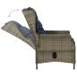 Preview: 9-tlg. Garten-Essgruppe mit Auflagen Poly Rattan Braun