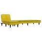 Preview: Schlafsofa in L-Form Gelb 255x140x70 cm Samt