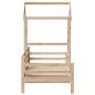 Preview: Tagesbett mit Dach 90x190 cm Massivholz Kiefer