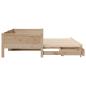 Preview: Tagesbett Ausziehbar mit Schubladen ohne Matratze 80x200 cm
