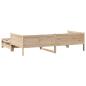 Preview: Tagesbett Ausziehbar mit Schubladen ohne Matratze 80x200 cm