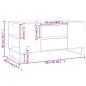 Preview: Couchtisch Betongrau 102x44,5x50 cm Holzwerkstoff