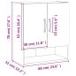 Preview: Wandschrank Sonoma-Eiche 60x31x70 cm Holzwerkstoff