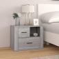 Preview: ARDEBO.de - Nachttisch Grau Sonoma 60x36x45 cm Holzwerkstoff