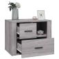 Preview: Nachttisch Grau Sonoma 60x36x45 cm Holzwerkstoff