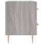 Preview: Nachttisch Grau Sonoma 40x35x47,5 cm Holzwerkstoff