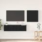 Preview: ARDEBO.de - TV-Schrank-Set mit Regal 4 pcs Schwarz Eiche 120 x 30 x 30 cm