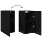 Preview: TV-Schrank-Set mit Regal 4 pcs Schwarz Eiche 120 x 30 x 30 cm