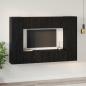 Preview: TV-Schrank-Set mit Regal 8 pcs Schwarz Eiche 181 x 30 x 120 cm