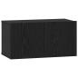 Preview: TV-Schrank-Set mit Regal 8 pcs Schwarz Eiche 181 x 30 x 120 cm