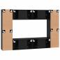 Preview: TV-Schrank-Set mit Regal 8 pcs Schwarz Eiche 181 x 30 x 120 cm